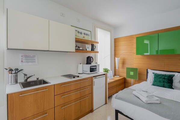 1 slaapkamer, een strijkplank/strijkijzer, internet