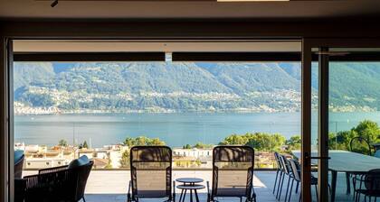 Luxurious apartment with lake view (Panoramic Minusio)