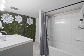 Hair dryer, towels