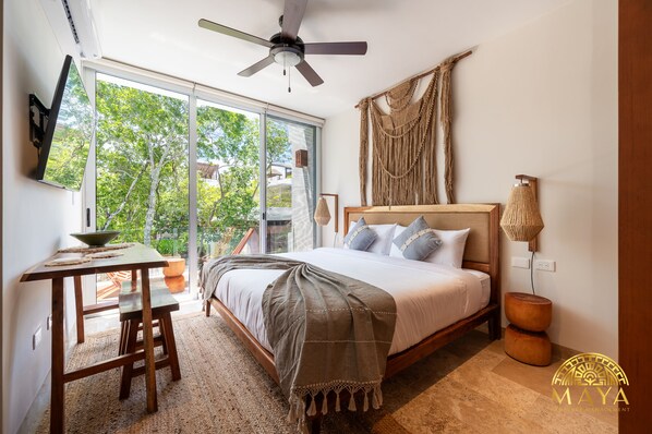 Deluxe-Apartment | Blick auf den Garten