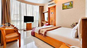 Deluxe-Doppelzimmer | Bettwäsche aus ägyptischer Baumwolle, hochwertige Bettwaren