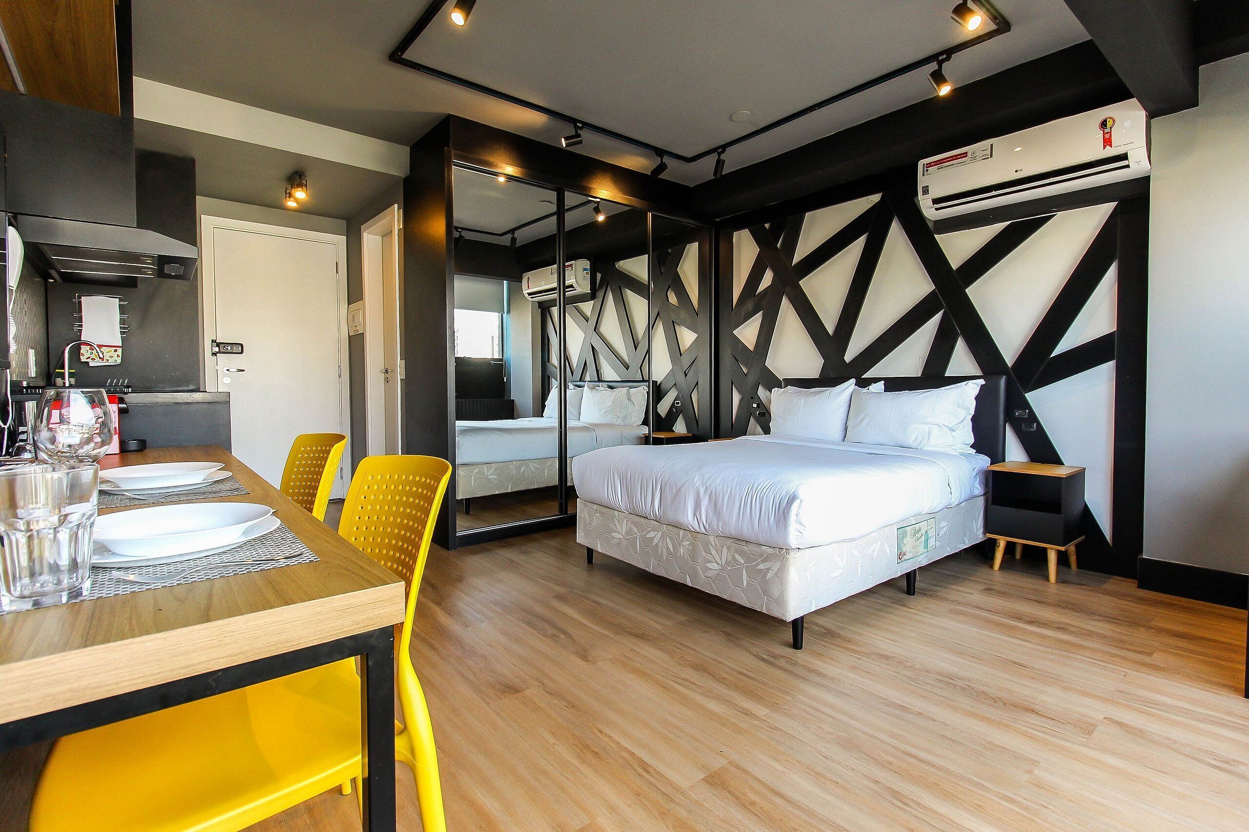Premium bedding, individually furnished, desk, laptop workspace