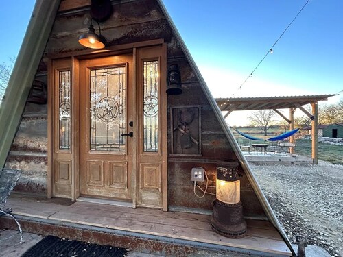 Hill Country Glamping A Frame Cabin on 2 Private Acres! 