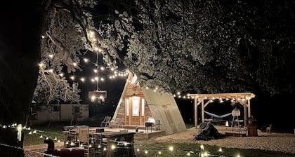 Hill Country Glamping A Frame Cabin on 2 Private Acres!