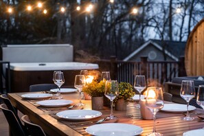 Outdoor dining - 7BR Designer Home in Massanutten (McGaheysville)