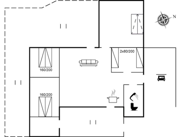 Floor plan - "Erwith" - 50m from the sea by Interhome (Blokhus)
