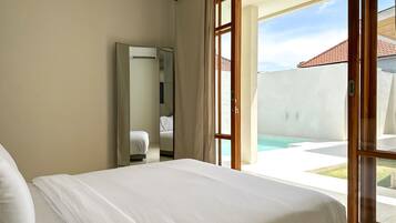 Villa, 2 Bedrooms | 2 bedrooms, Egyptian cotton sheets, premium bedding, in-room safe