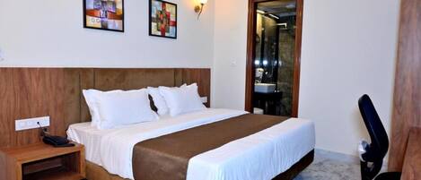 Habitación Deluxe | 1 dormitorio, sábanas de algodón egipcio, ropa de cama de alta calidad