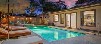 1 Mile to Beach • Private Pool Oasis •Volleyball