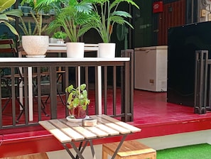 Área externa para banquete