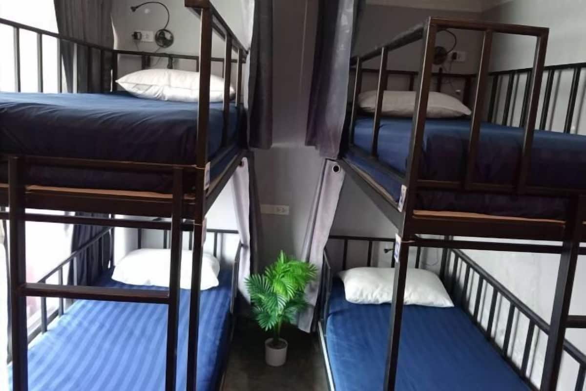 Hypo-allergenic bedding, laptop workspace, blackout curtains, free WiFi