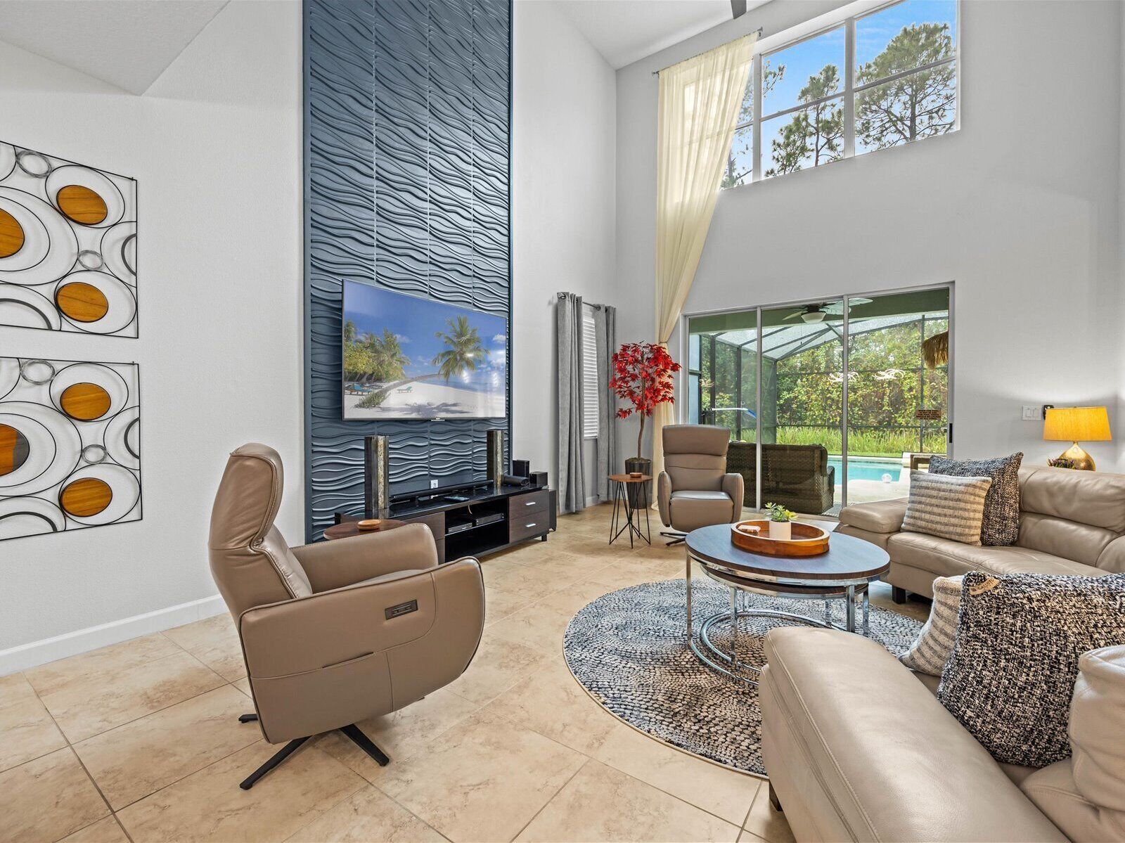 Smart TV, video games, DVD player, stereo