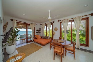 Bibi Juu Villa | Living area | 48-inch Smart TV with digital channels, Netflix, streaming services