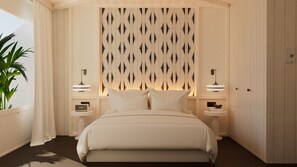 Premium-huoneisto, 1 makuuhuone, parveke | 1 makuuhuone, tallelokero huoneessa, työpöytä, silitysrauta/-lauta