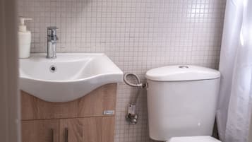 Departamento | Baño | Regadera, amenidades de baño de diseñador, secadora de cabello, toallas