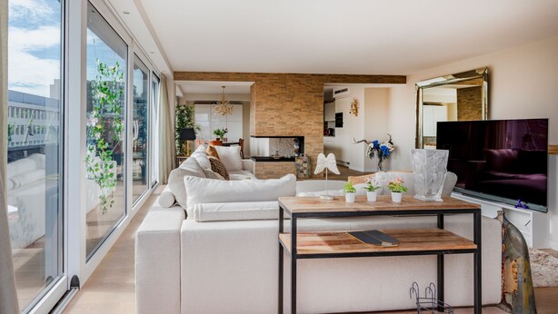 City Penthouse | Living area | Flat-screen TV - Brussels Penthouse Prestige (Brussels)