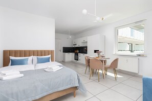 舒適公寓 | 1 間臥室、遮光布/窗簾、隔音、熨斗/熨衣板