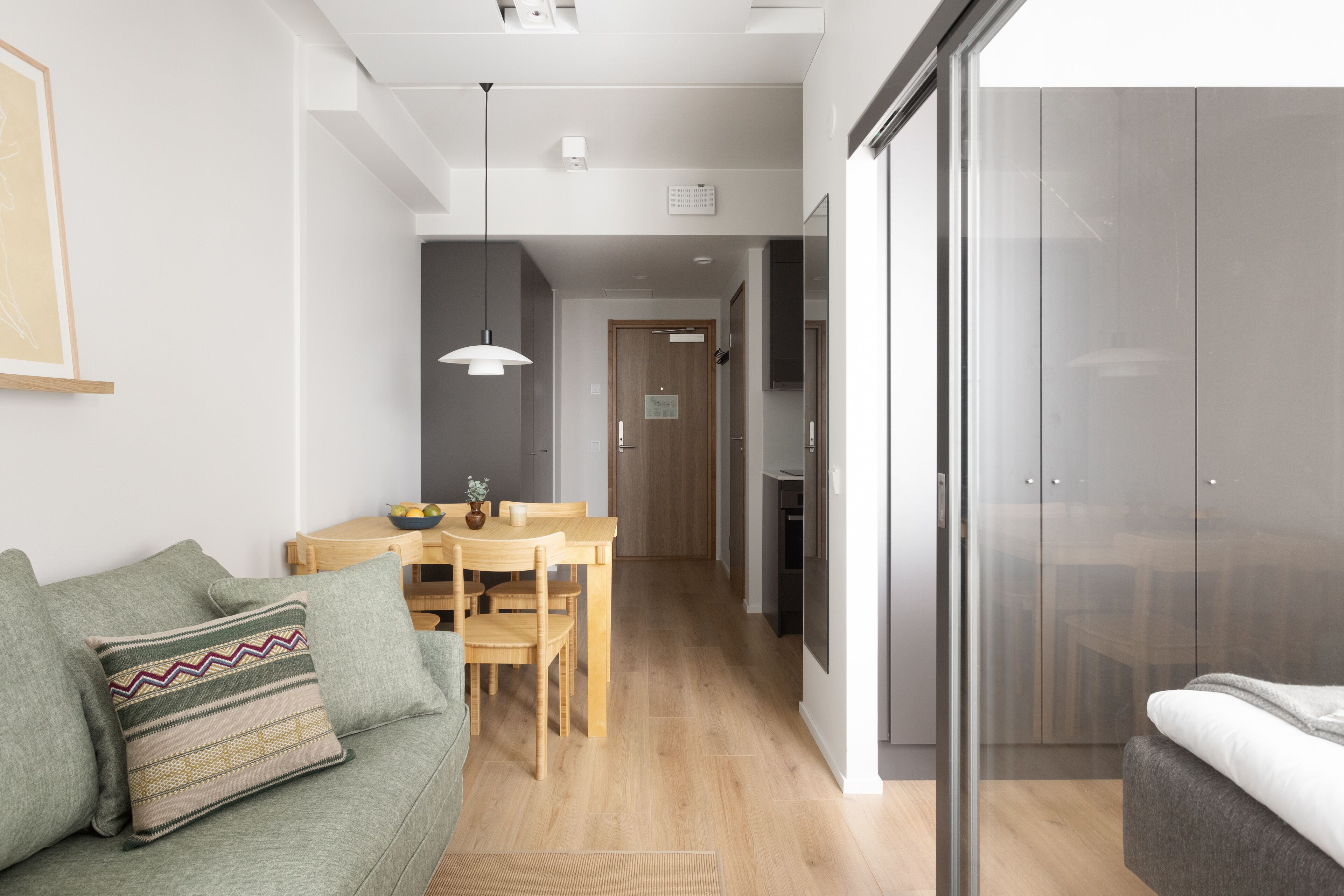 Spacious studio with sea view | Desk, laptop workspace, blackout drapes, soundproofing