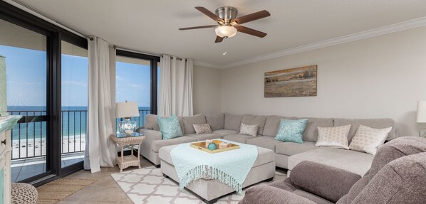 Condo, 3 Bedrooms | Living area - Phoenix Vi 61005 3 Bedroom Condo (Orange Beach)