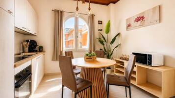 kitchen and dining