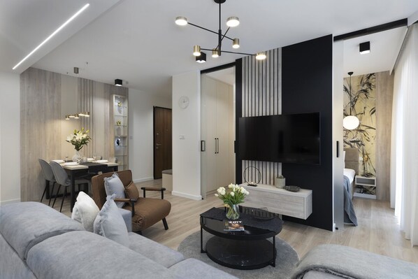 Living area - Elite Apartments Sienna Grobla Prestige (Gdansk)