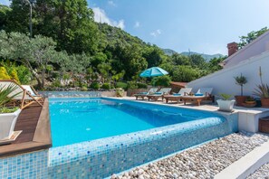Pool - Dreamhouse Soline Sea View, Pool and Jacuzzi Green Studio Apartment  (Mlini)