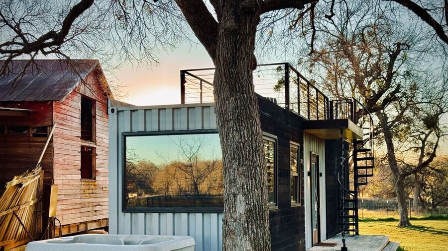 The Blue Ridge Container Tiny Home in the Country