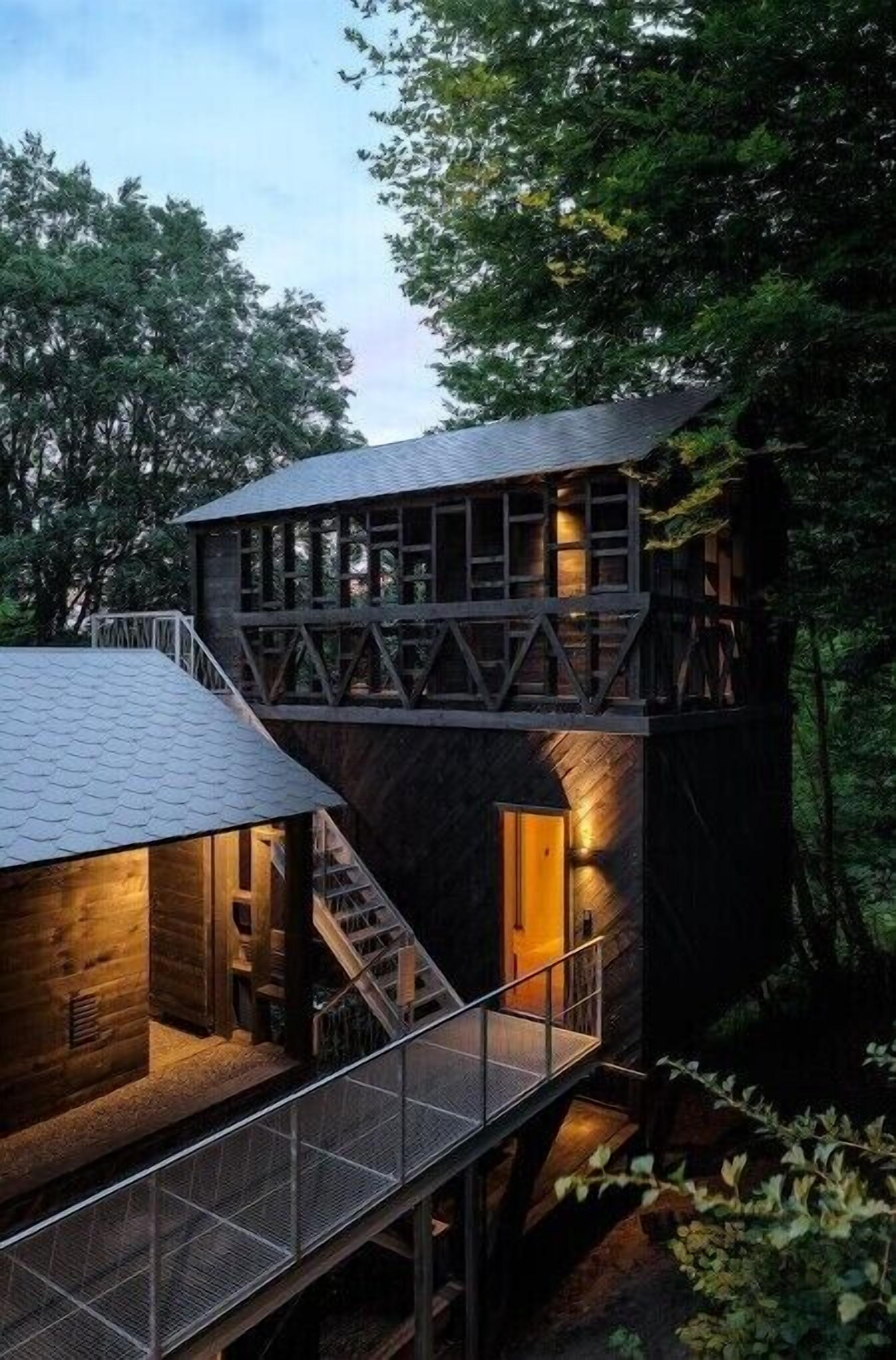Hutstuf - Owl & Fox - 2 cabins with private rooftop sauna
