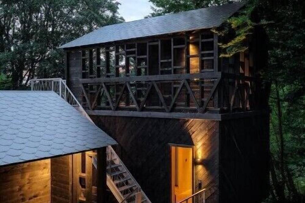 Hutstuf - Owl & Fox - 2 cabins with private rooftop sauna