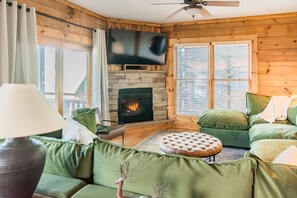 Smart TV, chimenea