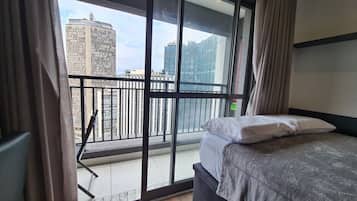 行政公寓, 1 張標準雙人床, 城市景, 行政樓層 | 1 間睡房、免費 Wi-Fi、床單
