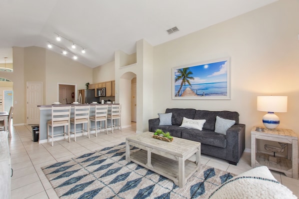 Villa, 4 Bedrooms | Living area | Smart TV