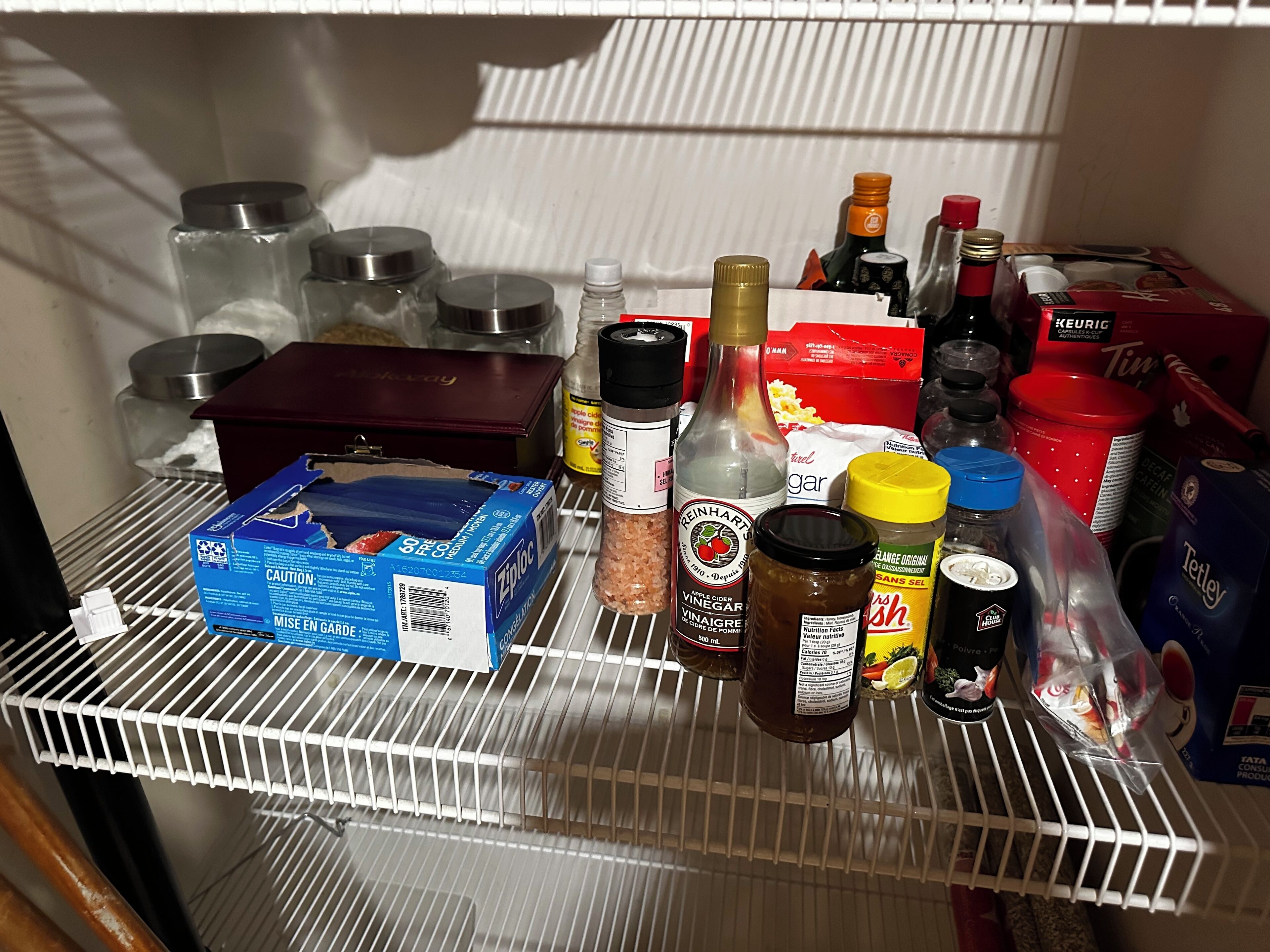 Condiments for your convenience.