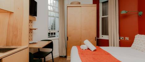 Basic Studio, Private Bathroom | Premium bedding, down comforters, memory foam beds, desk