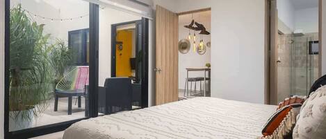 1 chambre, fer et planche Ă repasser, Wi-Fi, draps fournis