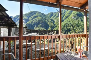 패밀리 샬레, 침실 여러 개, 산비탈 (Casa Carla 1) | 야외 식당