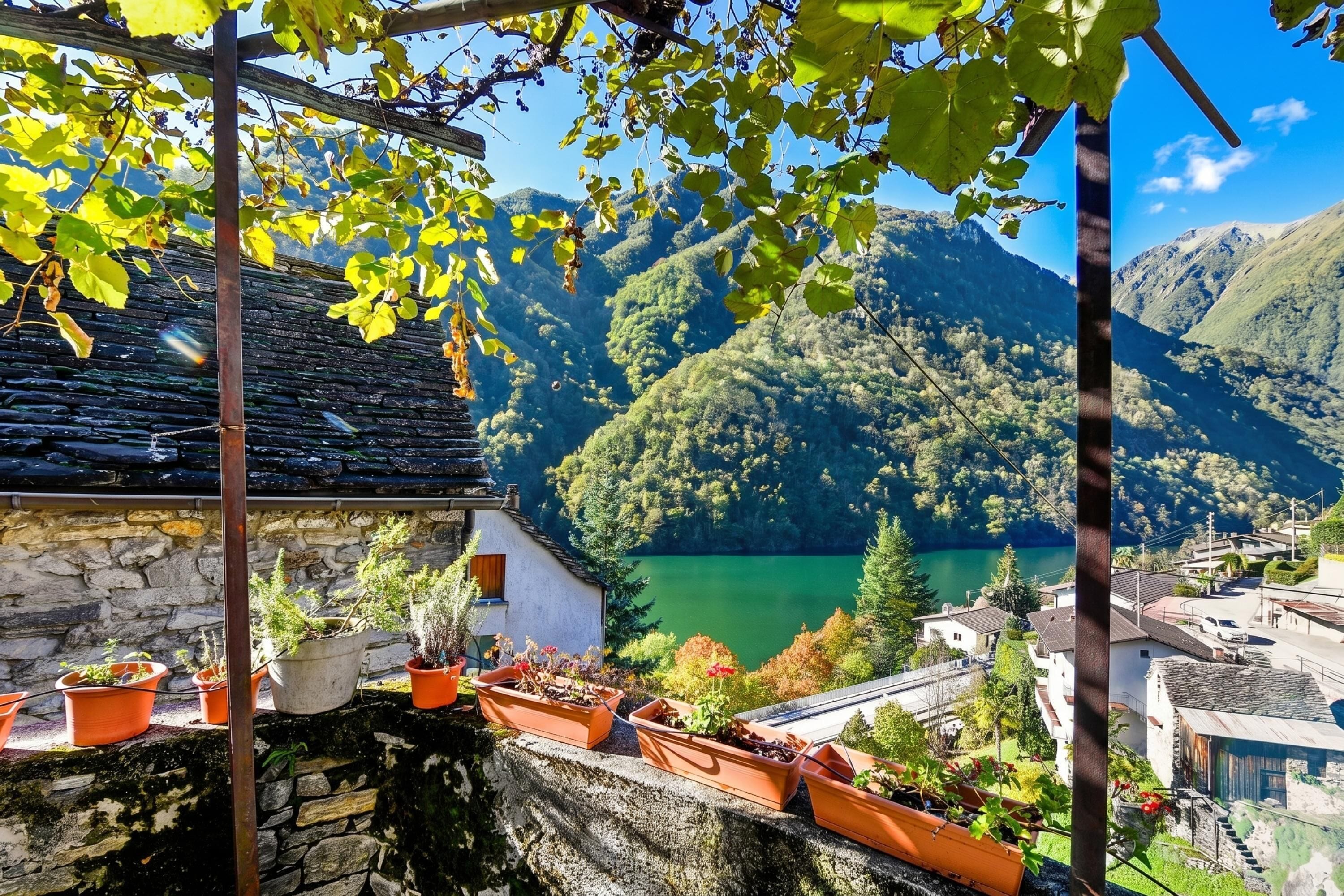 Familienchalet, Mehrere Schlafzimmer, Bergseite (Casa Carla 1) | Unterkunftsgelände