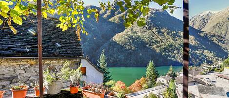 Familiealpehytte - flere soveværelser - ved bjerg (Casa Carla 1) | Overnatningsstedets område