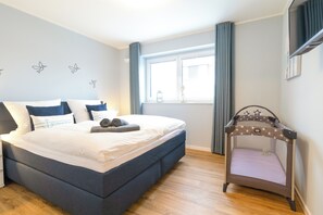 1 多间卧室、熨斗/熨衣板、旅行婴儿床、免费 WiFi