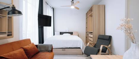 1 sovrum, strykjärn/strykbräda, internet och sängkläder