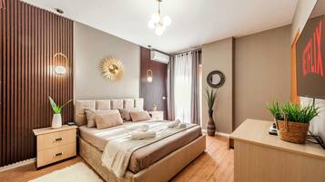 2 habitaciones, tabla de planchar con plancha, wifi y ropa de cama