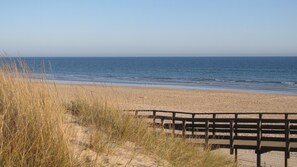 Plage à proximité, chaises longues