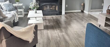 Smart TV, fireplace, video games, table football