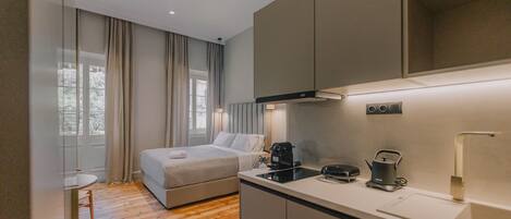 1 chambre, fer et planche Ă repasser, Wi-Fi, literie fournie