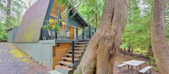 Harstine Island Cabin w/ Fire Pit: Walk to Beach!