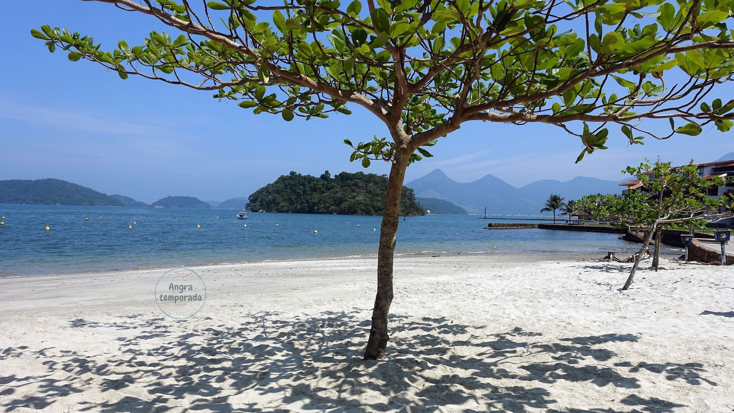 Private beach, white sand