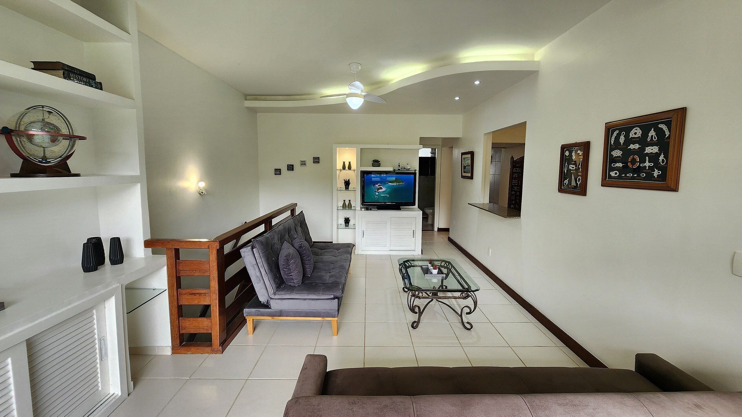 Premium Duplex, Jetted Tub | Living area | 43-inch Smart TV with digital channels