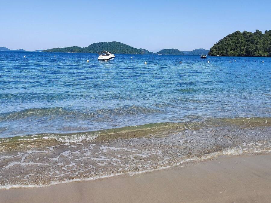 Private beach, white sand