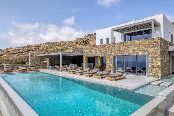 Una piscina riscaldata