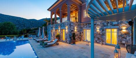 A heated pool